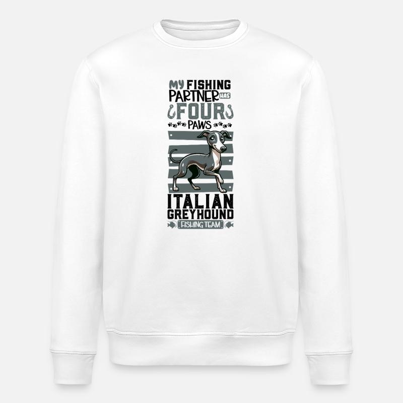 Pêche et carillon éolien italien - Sweat bio ROLLER Stanley/Stella Unisexe - blanc