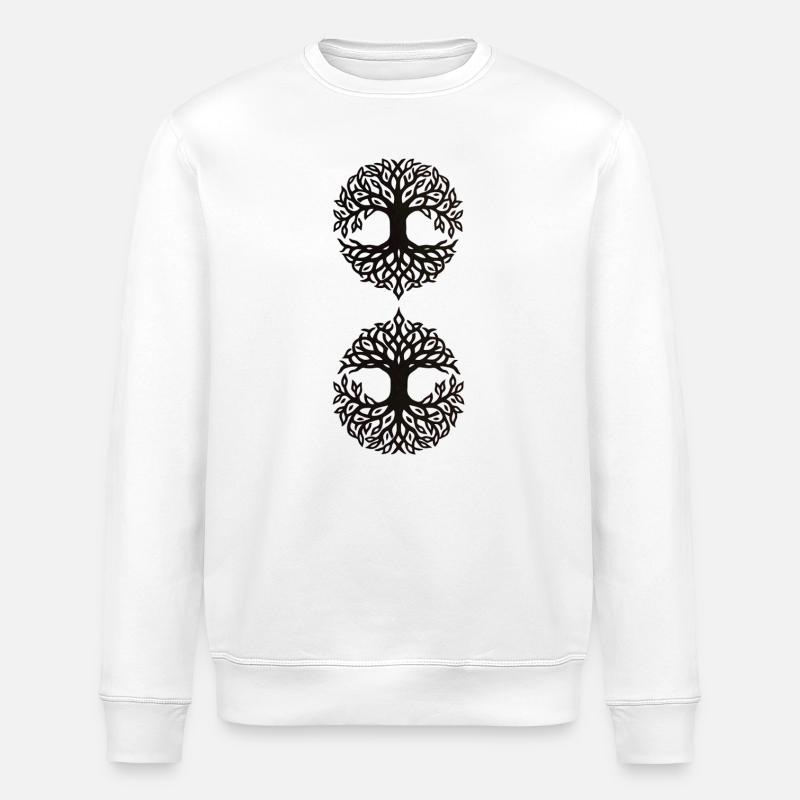  Lebensbaum-Infinity - Ornament Lebensbaum - Stanley/Stella Unisex Bio-Sweatshirt ROLLER - Weiß