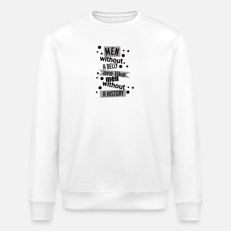 Männer mögen ein Geschichtsband - Stanley/Stella Unisex Bio-Sweatshirt ROLLER - Weiß