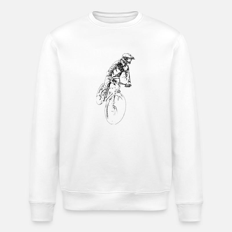 VTT, conduite, descente - Sweat bio ROLLER Stanley/Stella Unisexe - blanc