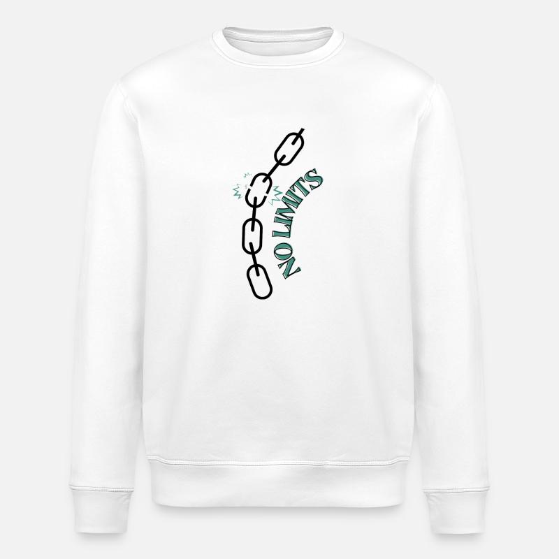 No limits - Stanley/Stella ROLLER Unisex Organic Sweatshirt - white