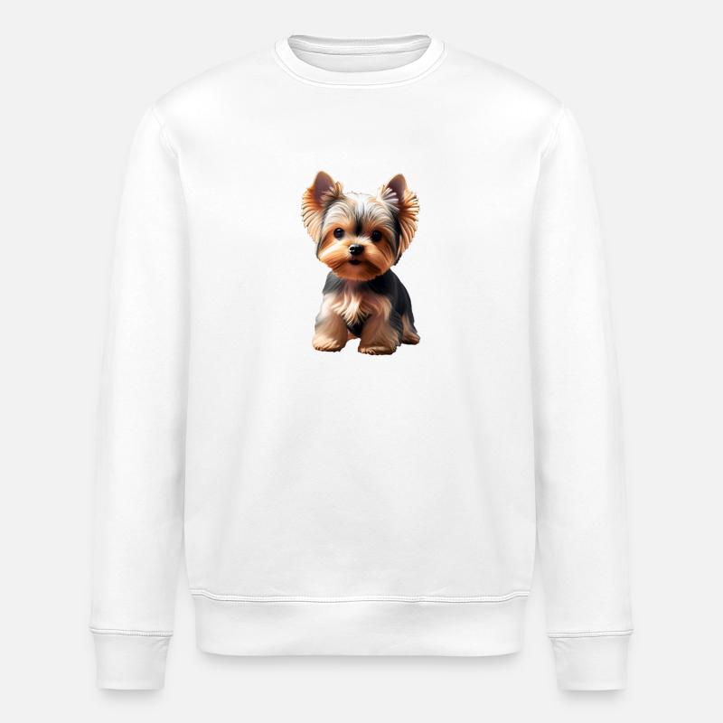 Chien - Yorkshire Terrier - Sweat bio ROLLER Stanley/Stella Unisexe - blanc