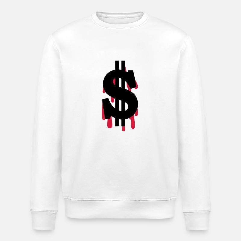 dollar - Stanley/Stella ROLLER Unisex Organic Sweatshirt - white