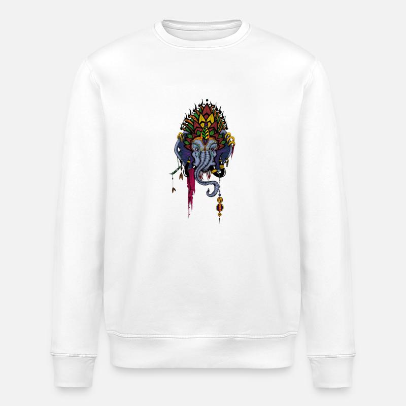 Ganesha - Stanley/Stella Unisex Bio-Sweatshirt ROLLER - Weiß