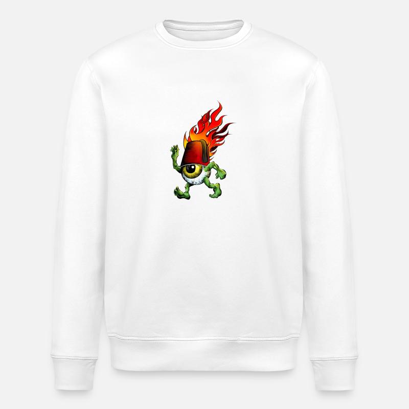 on Fire - Sweat bio ROLLER Stanley/Stella Unisexe - blanc