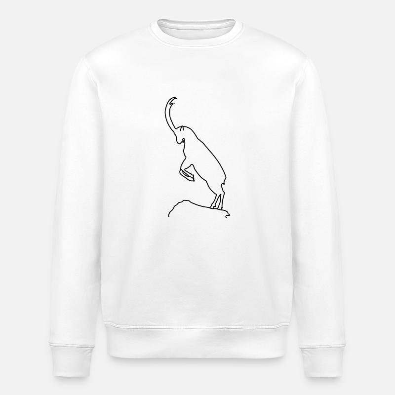 Capricorn - Stanley/Stella ROLLER Unisex Organic Sweatshirt - white