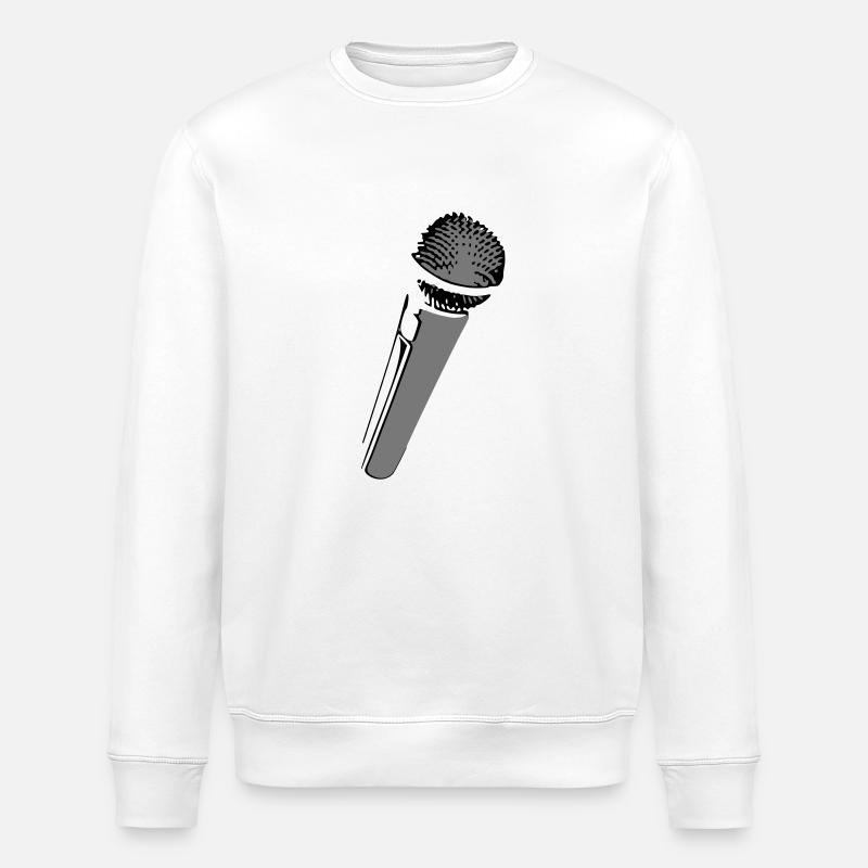 dessin micro - Sweat bio ROLLER Stanley/Stella Unisexe - blanc