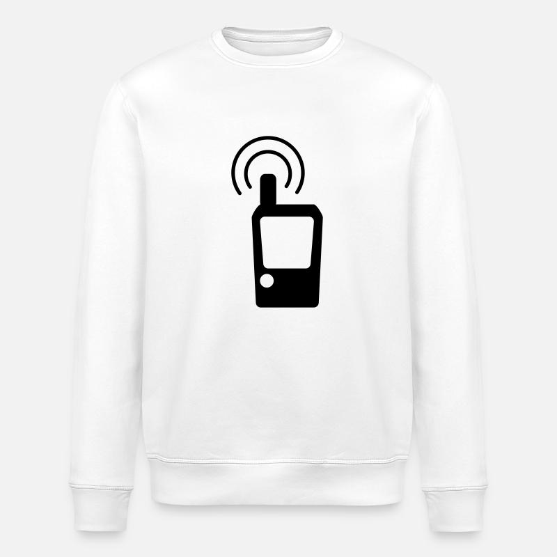 Geocaching GPS Tracker - Stanley/Stella ROLLER Unisex Organic Sweatshirt - white