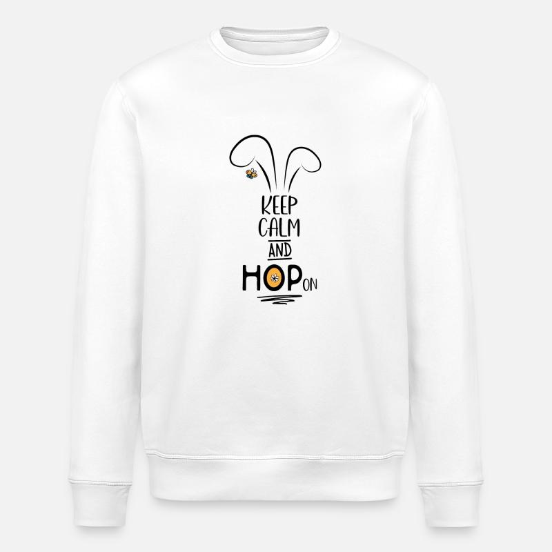 Des phrases drôles à Pâques - Sweat bio ROLLER Stanley/Stella Unisexe - blanc