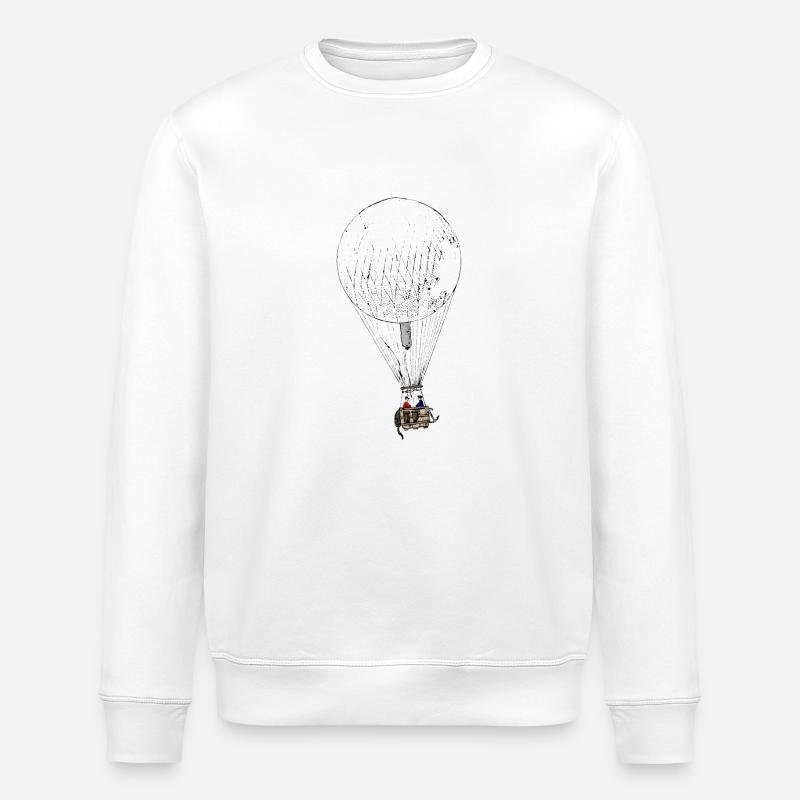 Heißluftballon - Stanley/Stella Unisex Bio-Sweatshirt ROLLER - Weiß