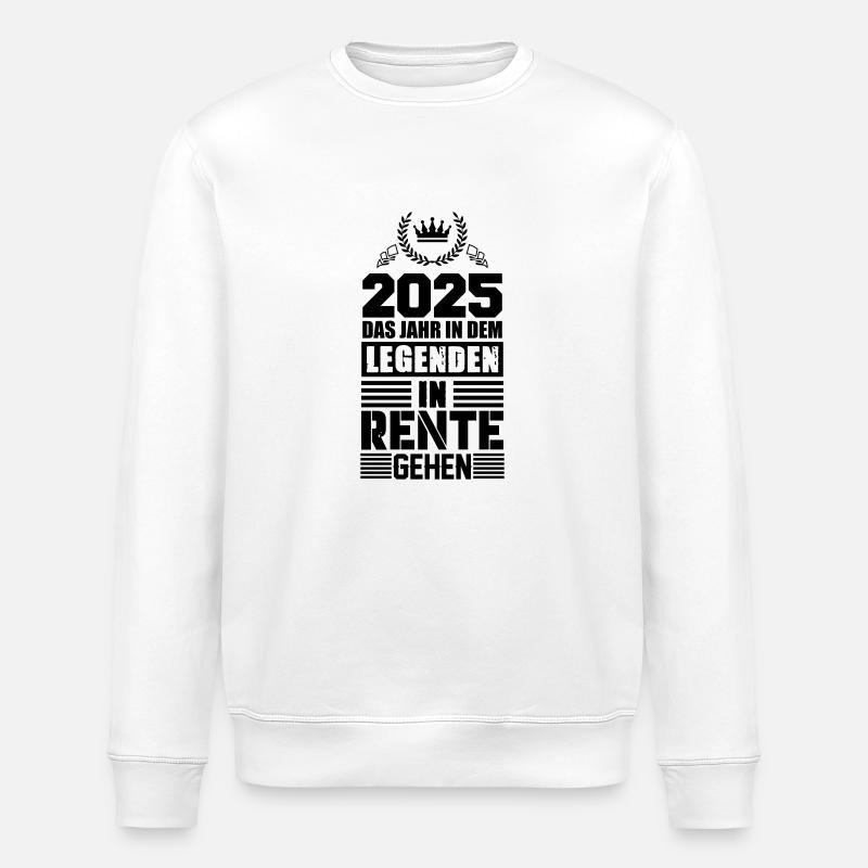 rente 2025 legenden - Stanley/Stella Unisex Bio-Sweatshirt ROLLER - Weiß