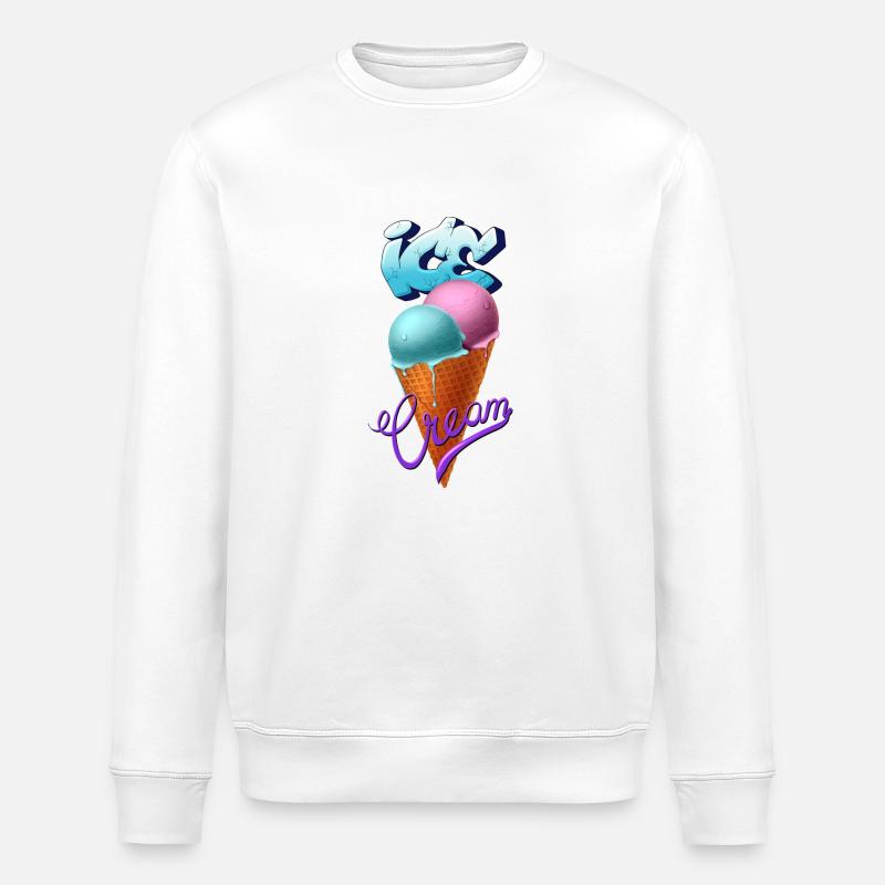 Glace - Sweat bio ROLLER Stanley/Stella Unisexe - blanc