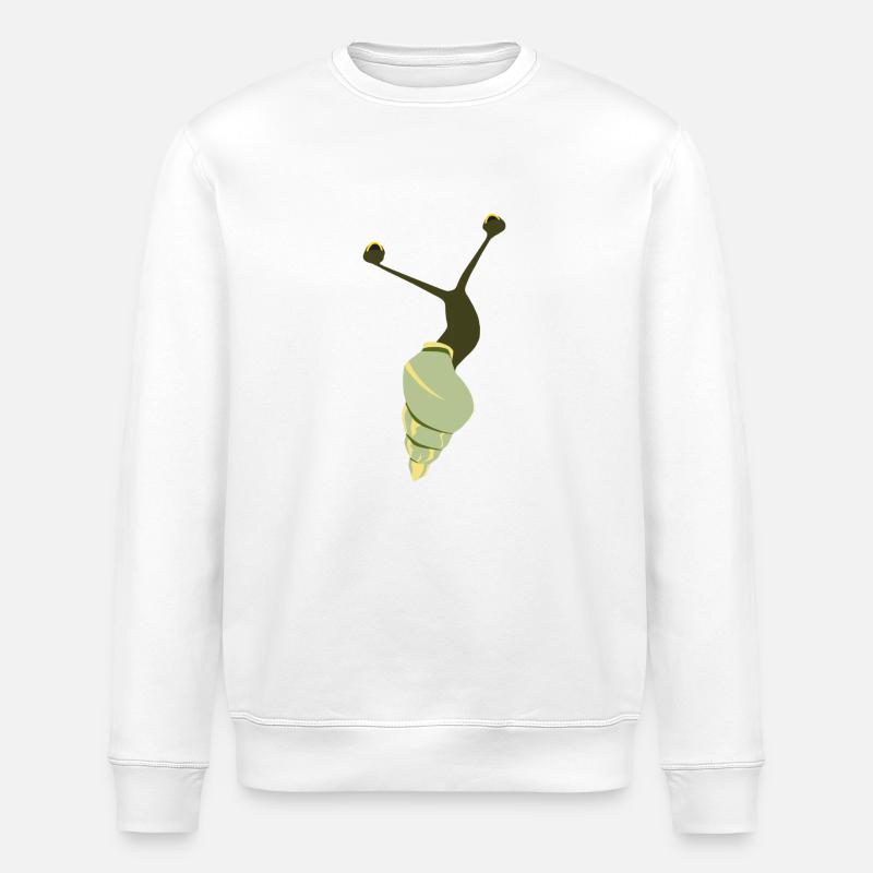 Escargot vert - Sweat bio ROLLER Stanley/Stella Unisexe - blanc