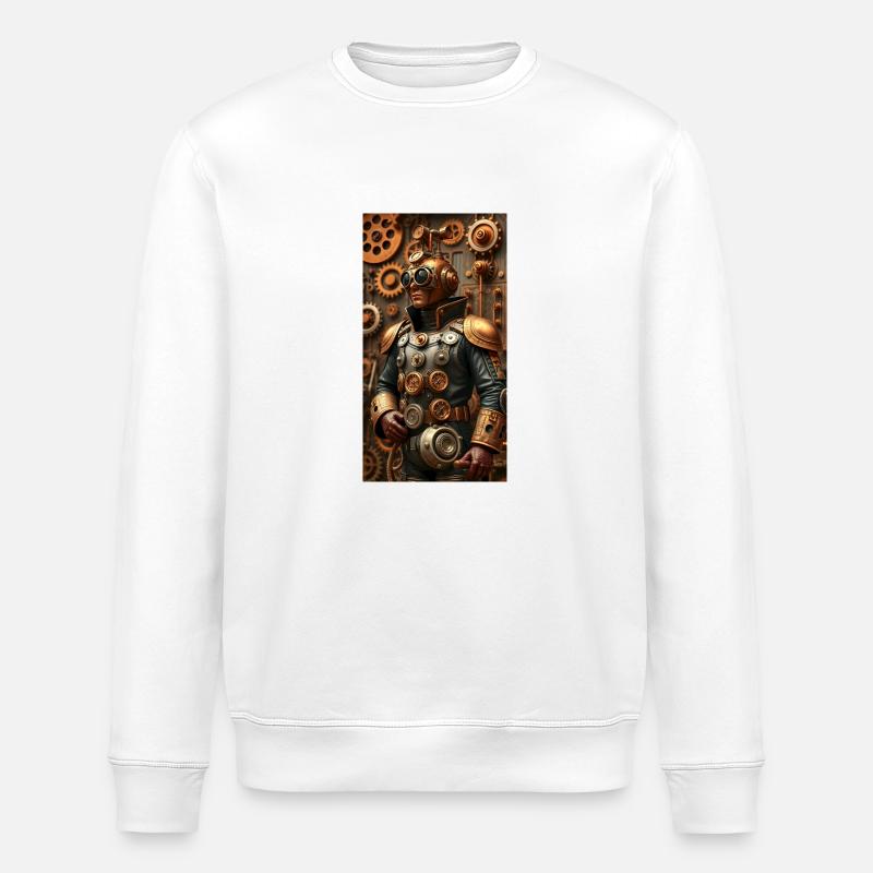 Cyberpunk Suit - Stanley/Stella Unisex Bio-Sweatshirt ROLLER - Weiß