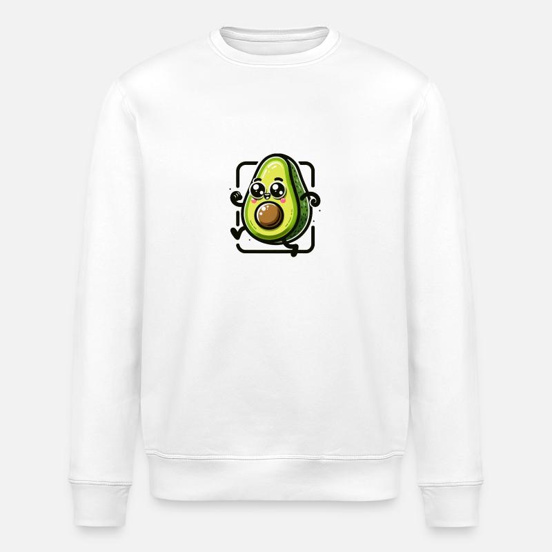 Süße Avocado - Stanley/Stella Unisex Bio-Sweatshirt ROLLER - Weiß