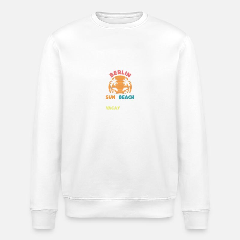 Berlin Summer Vibes - Stanley/Stella ROLLER Unisex Organic Sweatshirt - white