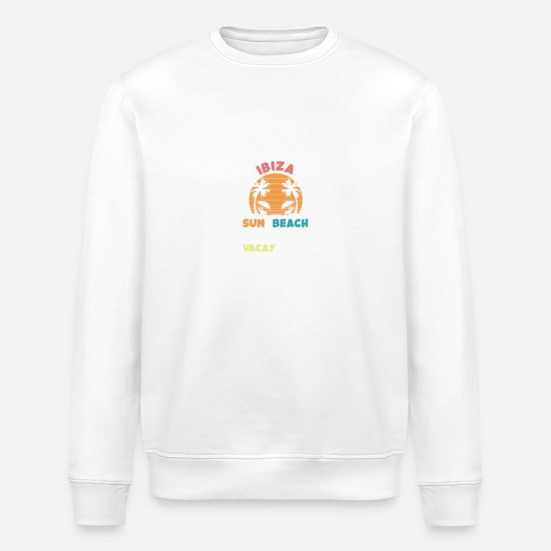 Ibiza Summer Vibes - Stanley/Stella ROLLER Unisex Organic Sweatshirt - white