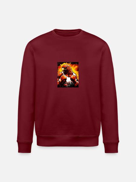 Eagle Animal Boxer Boxing - Stanley/Stella ROLLER Unisex Organic Sweatshirt - white