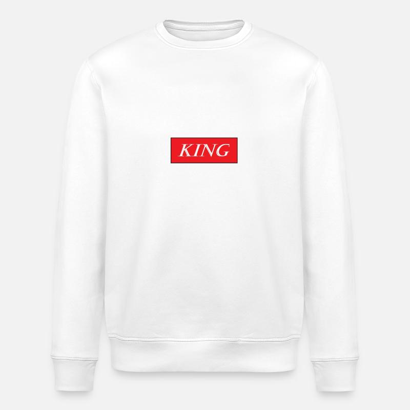 King Geschenkidee - Stanley/Stella Unisex Bio-Sweatshirt ROLLER - Weiß