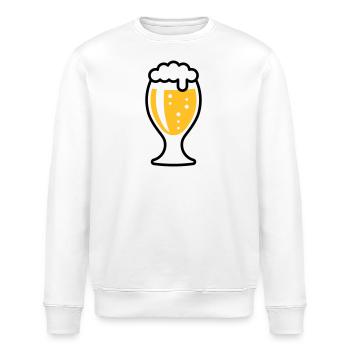 XSnice bulbeuse (2 couleurs) - Sweat bio ROLLER Stanley/Stella Unisexe - blanc - Devant - Nik (191cm)