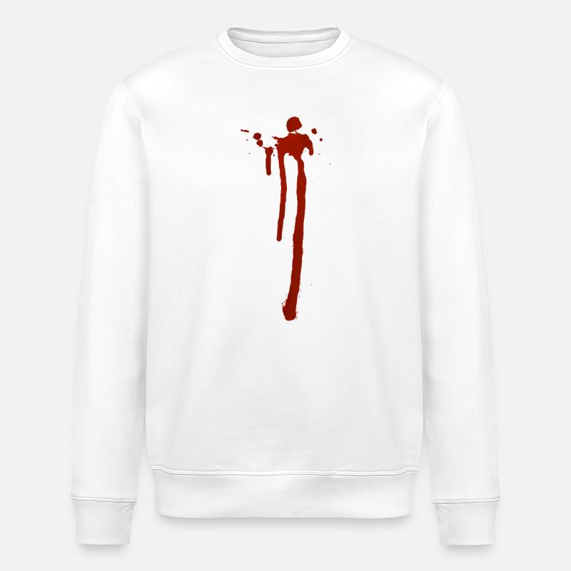 Blood - Stanley/Stella Unisex Bio-Sweatshirt ROLLER - Weiß