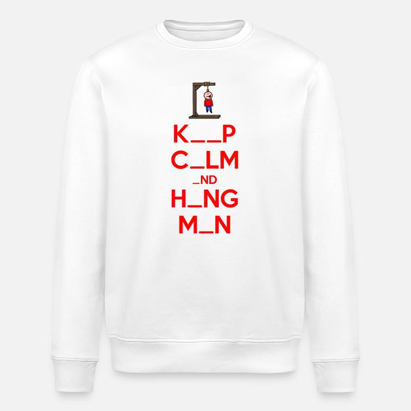 Garder son calme et son bourreau - Sweat bio ROLLER Stanley/Stella Unisexe - blanc