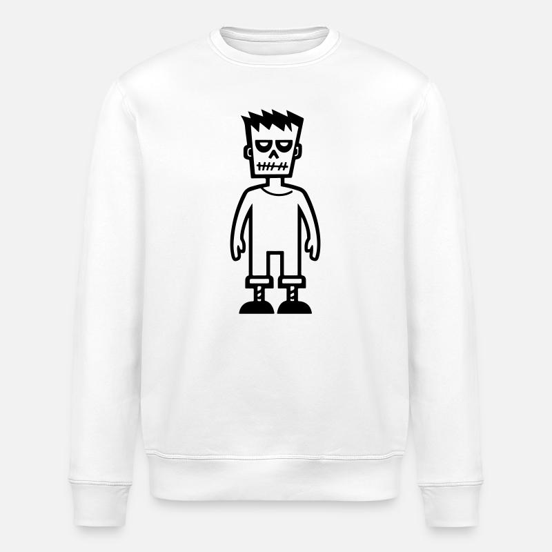 Zombie - Stanley/Stella økologisk unisex-sweatshirt ROLLER - hvid