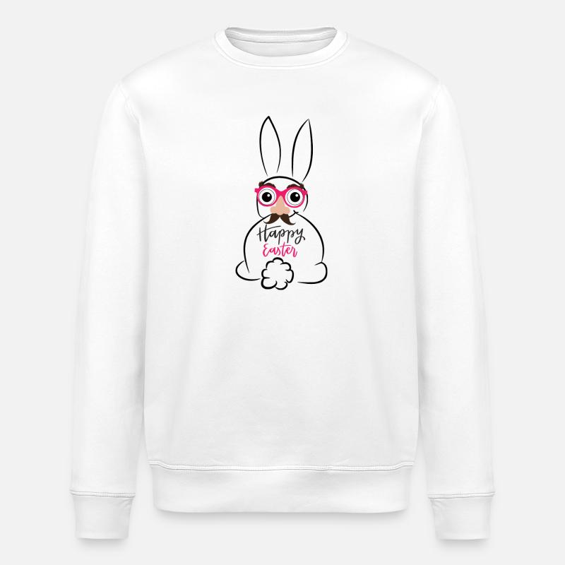 Joyeuses Pâques - Sweat bio ROLLER Stanley/Stella Unisexe - blanc