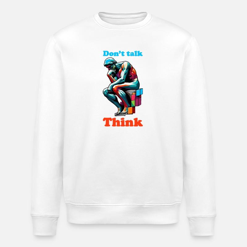 Ne parlez pas - Sweat bio ROLLER Stanley/Stella Unisexe - blanc