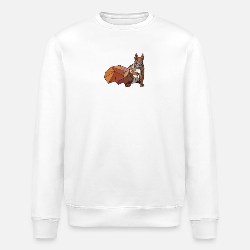Écureuil blanc - Sweat bio ROLLER Stanley/Stella Unisexe - blanc
