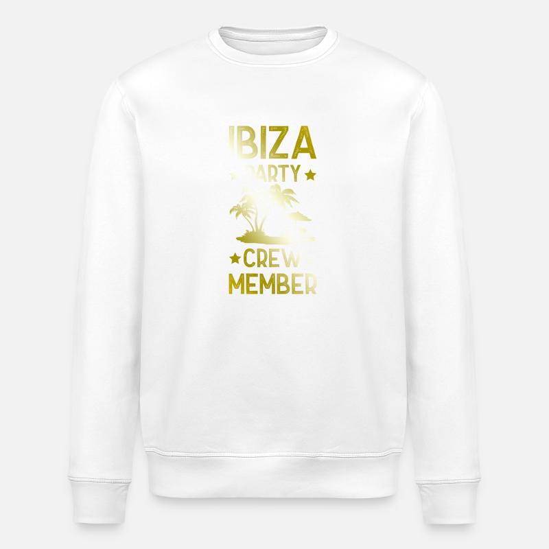Ibiza Party Crew - Stanley/Stella Unisex Bio-Sweatshirt ROLLER - Weiß