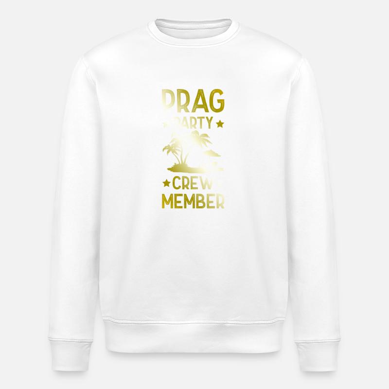 Prag Party Crew - Stanley/Stella Unisex Bio-Sweatshirt ROLLER - Weiß