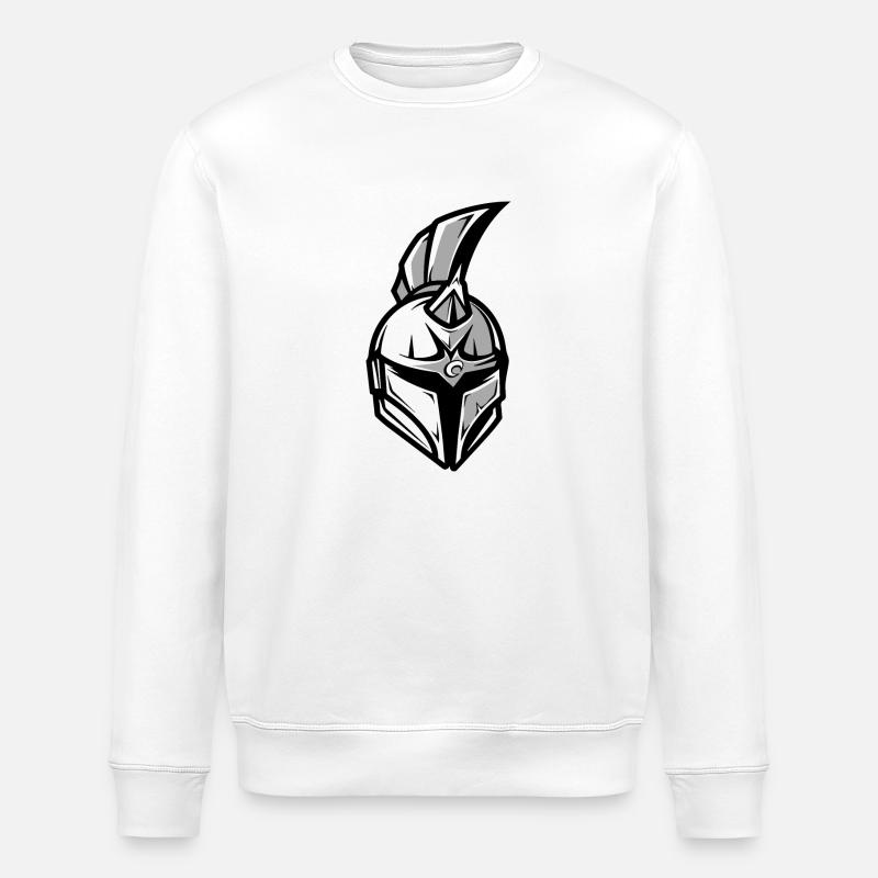 Spartan Helmet Sparta - Stanley/Stella ROLLER Unisex Organic Sweatshirt - white