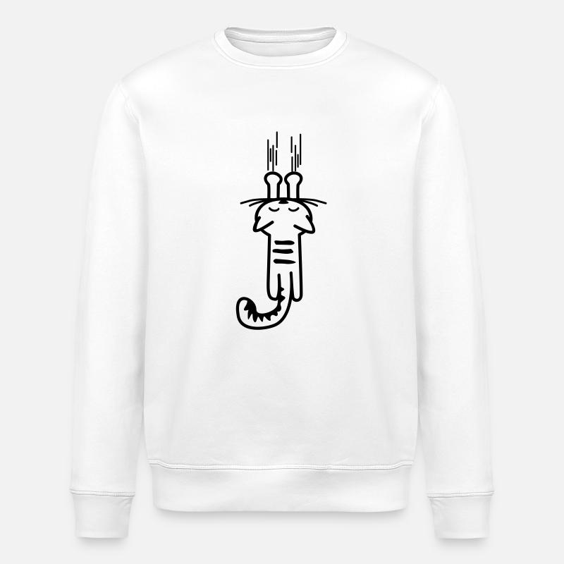 gratter les chats kitty - chat - - - Sweat bio ROLLER Stanley/Stella Unisexe - blanc