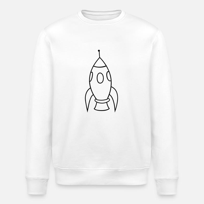 Rocket - Stanley/Stella ROLLER Unisex Organic Sweatshirt - white