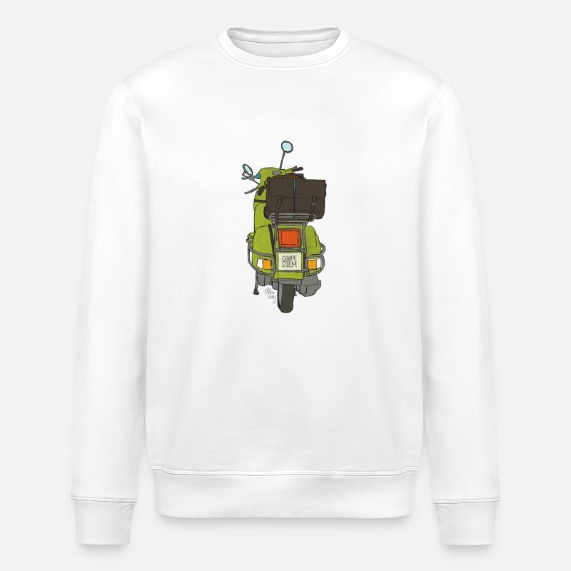 2 roues - Sweat bio ROLLER Stanley/Stella Unisexe - blanc