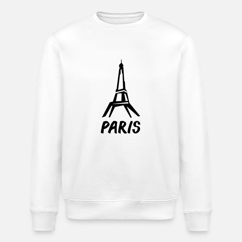 eifelturm_2 - Stanley/Stella Unisex Bio-Sweatshirt ROLLER - Weiß