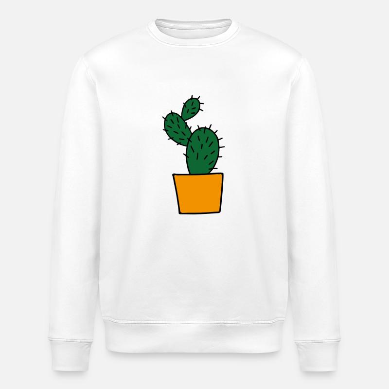 Cactus - Sweat bio ROLLER Stanley/Stella Unisexe - blanc