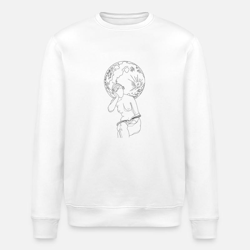 Lire - Sweat bio ROLLER Stanley/Stella Unisexe - blanc