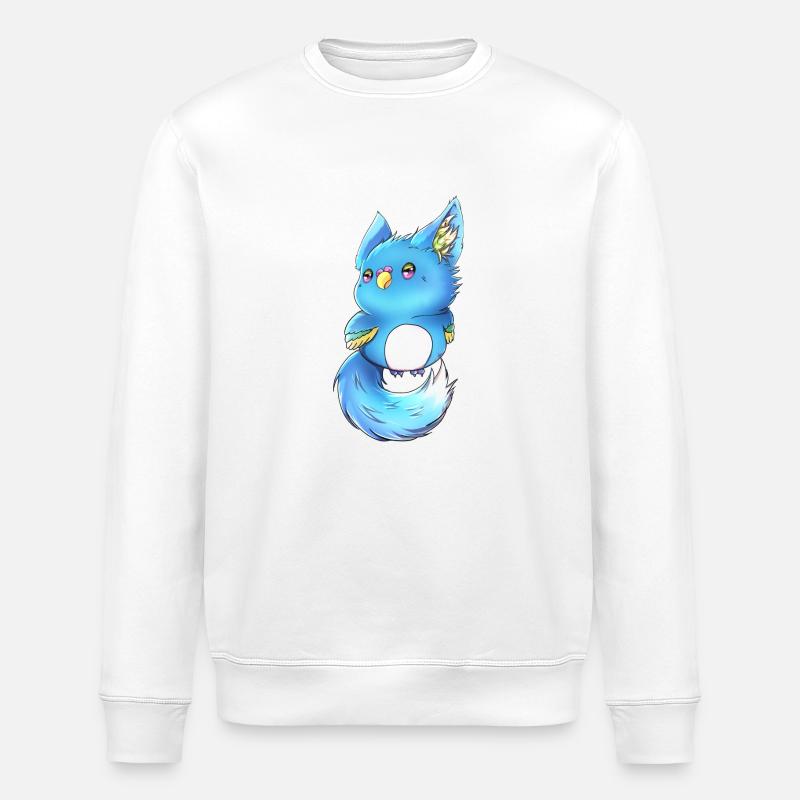 Blaue Lupifowls - Stanley/Stella Unisex Bio-Sweatshirt ROLLER - Weiß