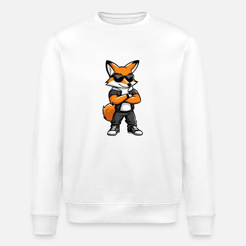Bande dessinée Fox - Sweat bio ROLLER Stanley/Stella Unisexe - blanc