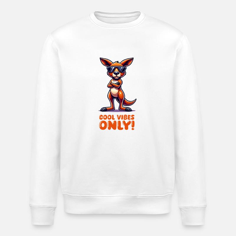 Kangeroo Cool - Sweat bio ROLLER Stanley/Stella Unisexe - blanc