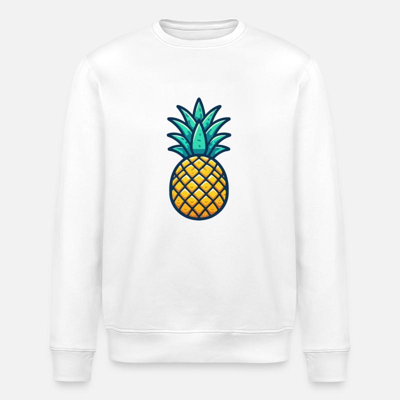 Ananas - Stanley/Stella Unisex Bio-Sweatshirt ROLLER - Weiß