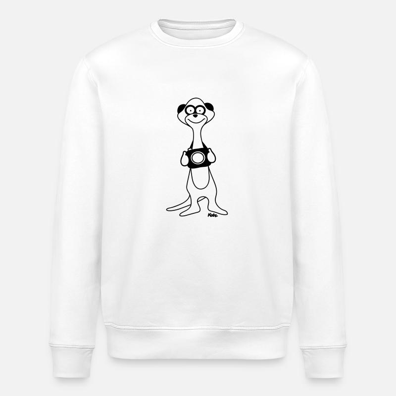 Meerkat - Sweat bio ROLLER Stanley/Stella Unisexe - blanc