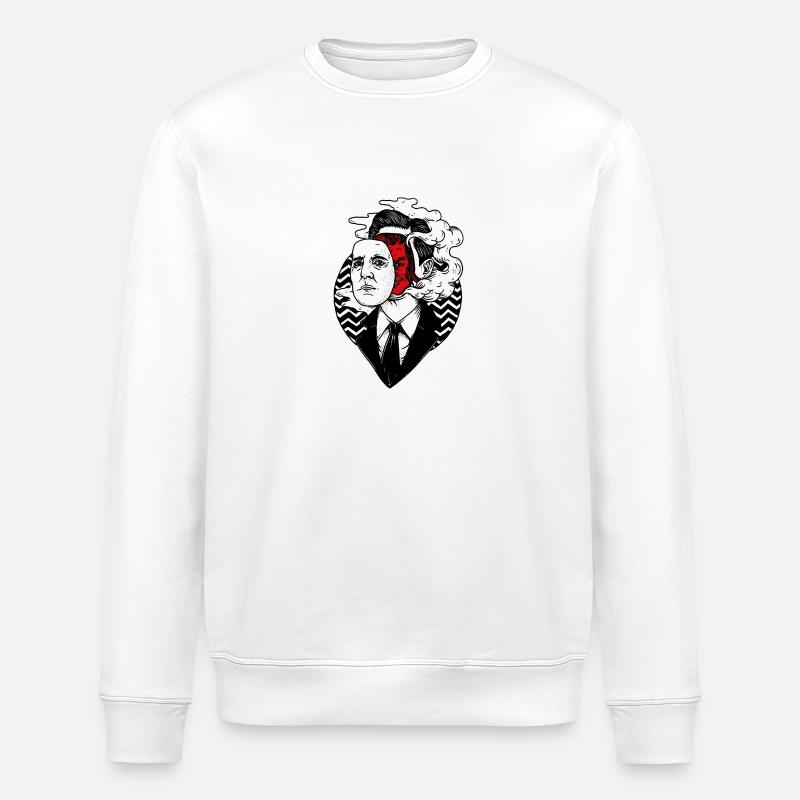 Agent Cooper - Sweat bio ROLLER Stanley/Stella Unisexe - blanc