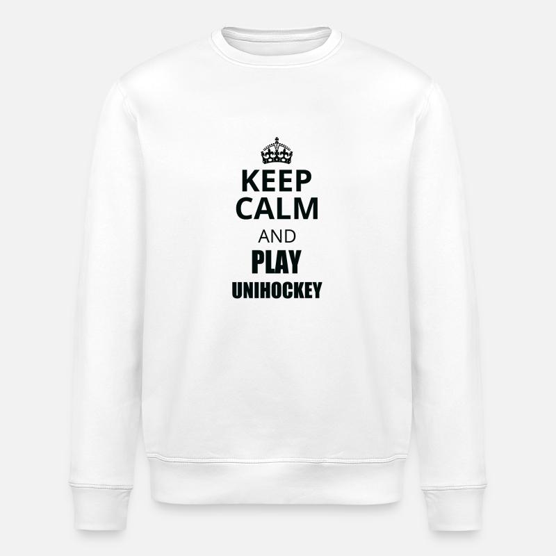 reste calme au sol - Sweat bio ROLLER Stanley/Stella Unisexe - blanc