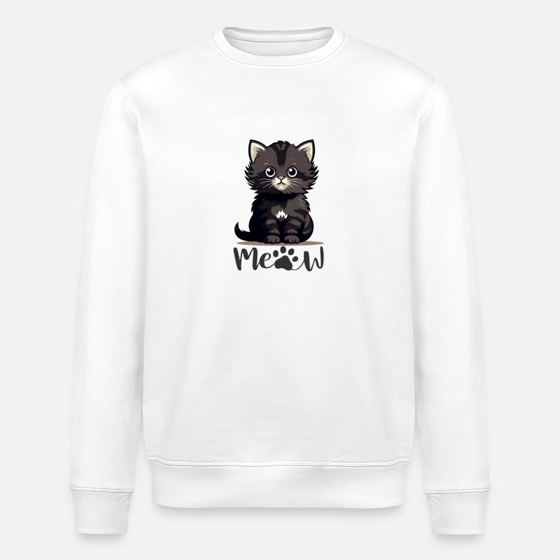 Bébé chat - Sweat bio ROLLER Stanley/Stella Unisexe - blanc