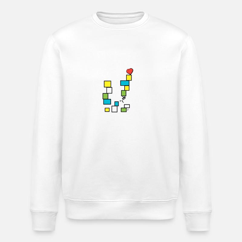 Chorus brings parcels - Stanley/Stella ROLLER Unisex Organic Sweatshirt - white