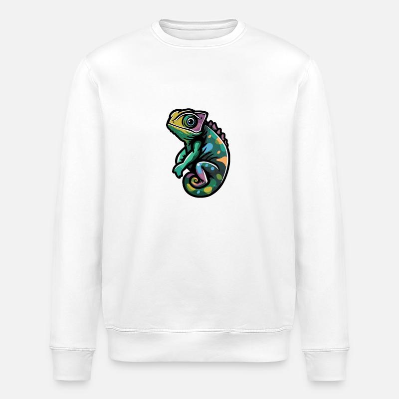 Chameleon Comic - Stanley/Stella Unisex Bio-Sweatshirt ROLLER - Weiß