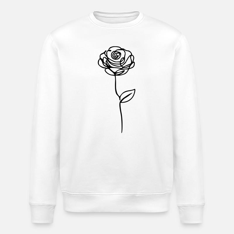 rose - Sweat bio ROLLER Stanley/Stella Unisexe - blanc